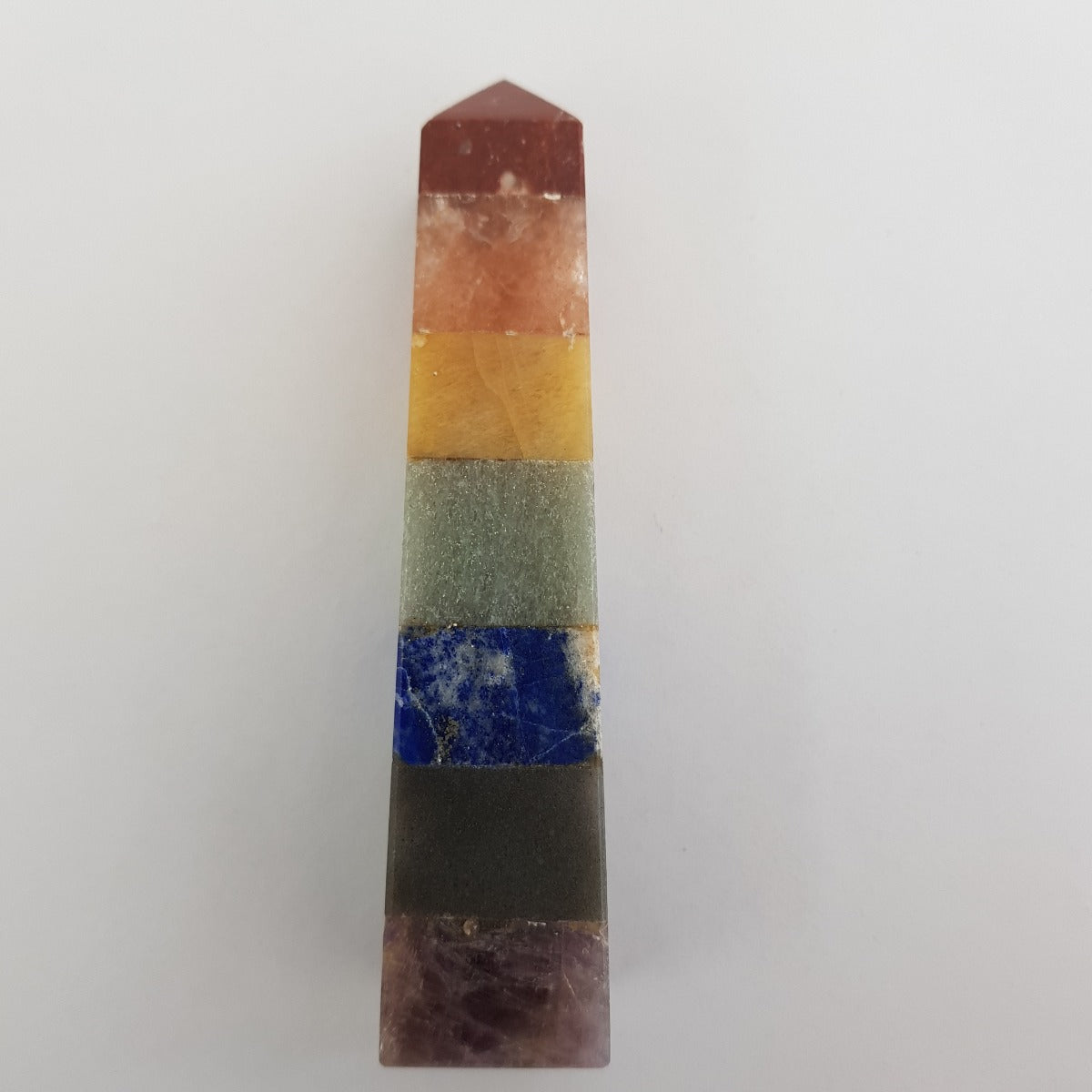 7 Chakra Obelisk Generator - 9.5cm 7 Chakra Obelisk Generator - 9.5cm